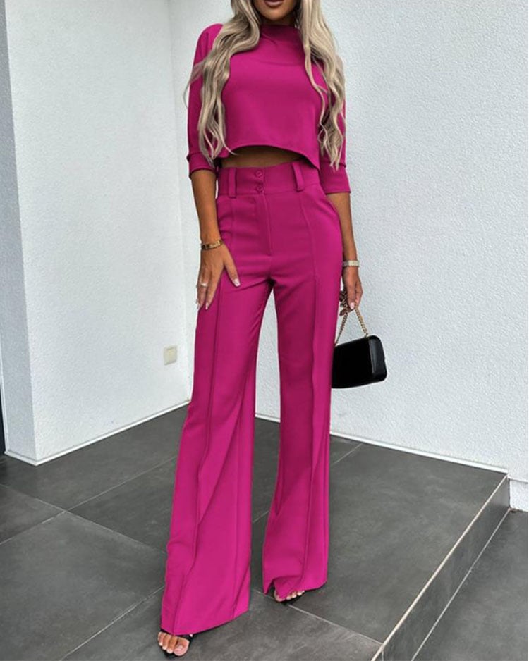 Everline High Waisted Womens Pantsuit Product Image 04