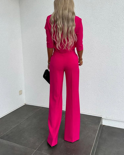 Everline High Waisted Womens Pantsuit Product Image 05