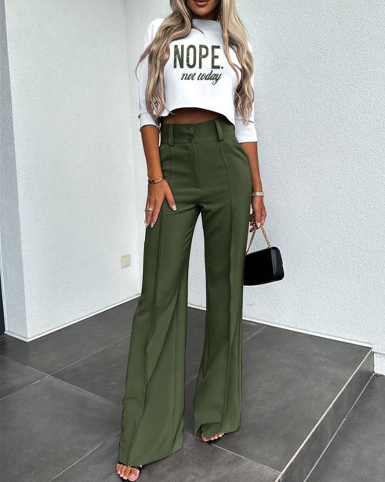 Everline High Waisted Womens Pantsuit Product Image 07
