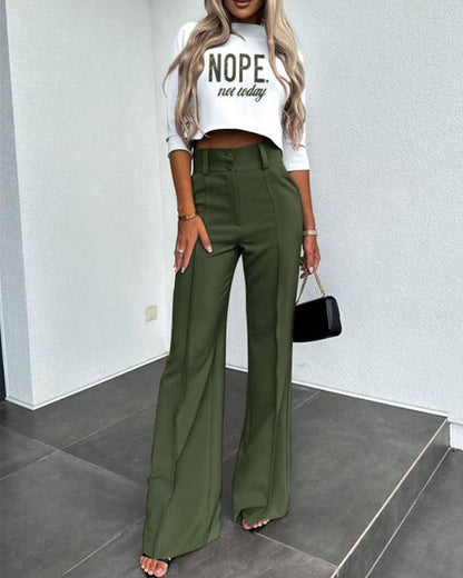 Everline High Waisted Womens Pantsuit Product Image 07