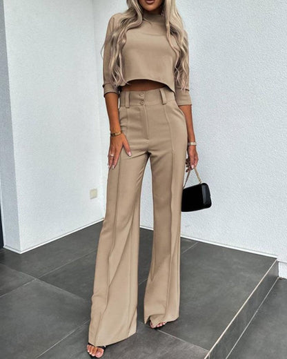 Everline High Waisted Womens Pantsuit Product Image 11