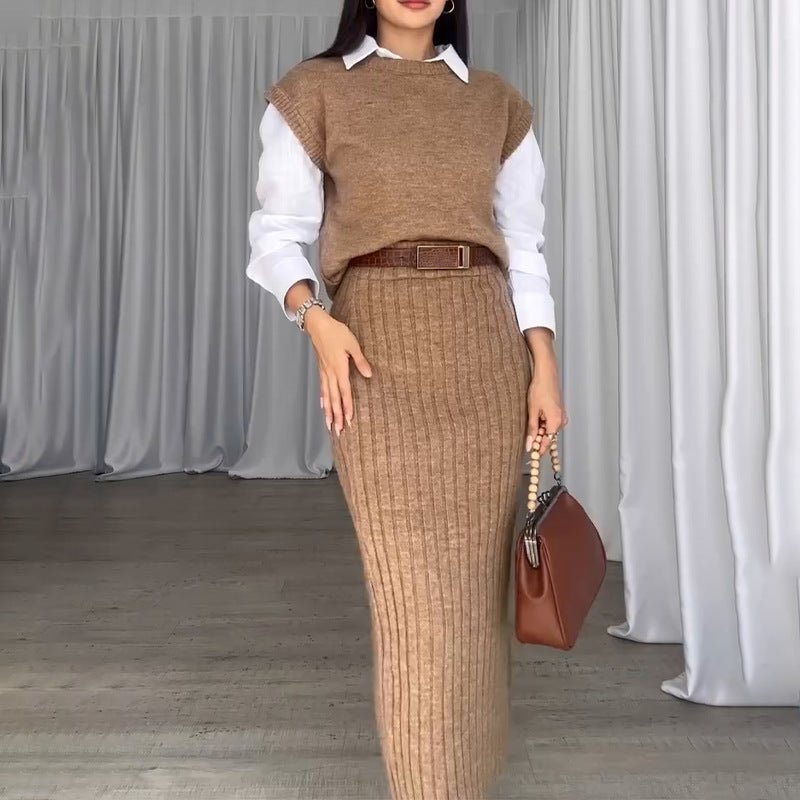 Everly Ribbed Knit Two Piece Skirt Set Product Image 06