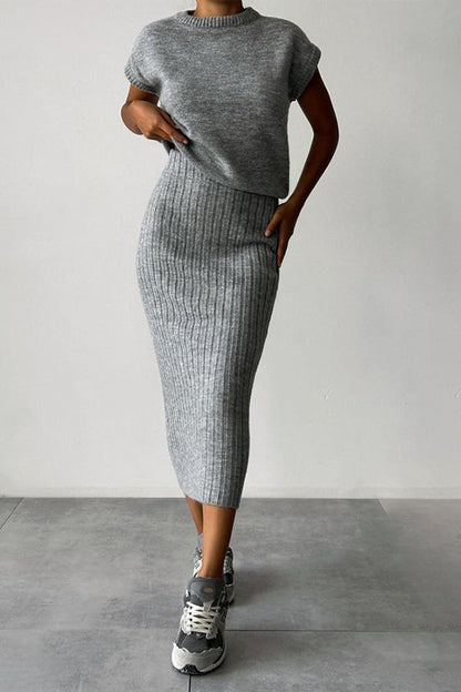 Everly Ribbed Knit Two Piece Skirt Set Product Image 08