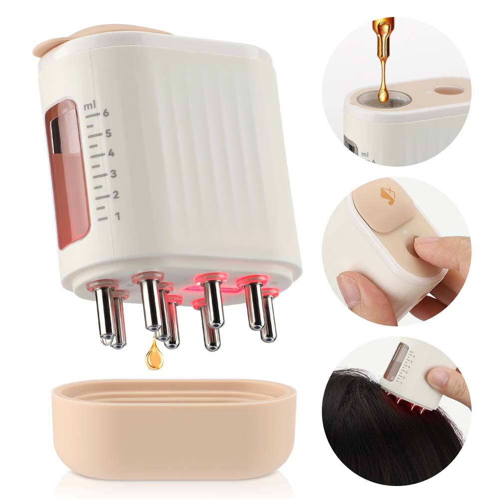 Evola Scalp Oil Applicator Red Light Vibration Care Product Image 01