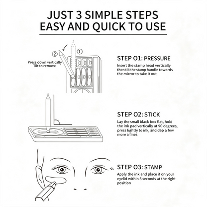 Eye Makeup Stamp Kit Lash Wing Dotter Product Image 09