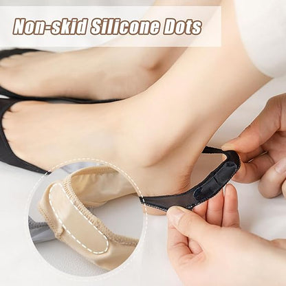 Featherstep Cushioned No Show Socks 4 Pair Set Product Image 06