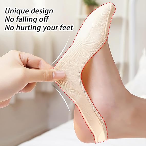 Featherstep Cushioned No Show Socks 4 Pair Set Product Image 07