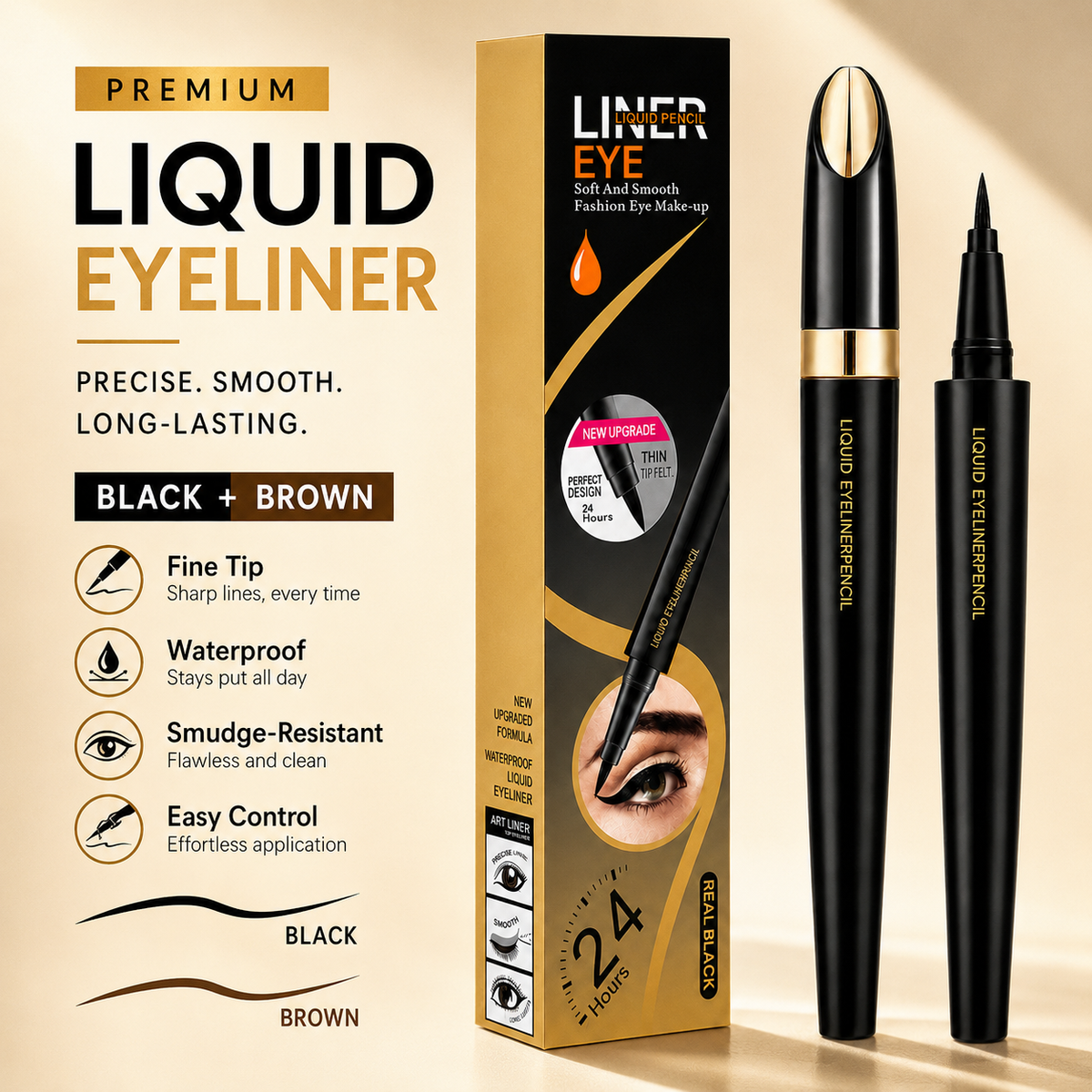Fine Tip Matte Eyeliner Product Image 02