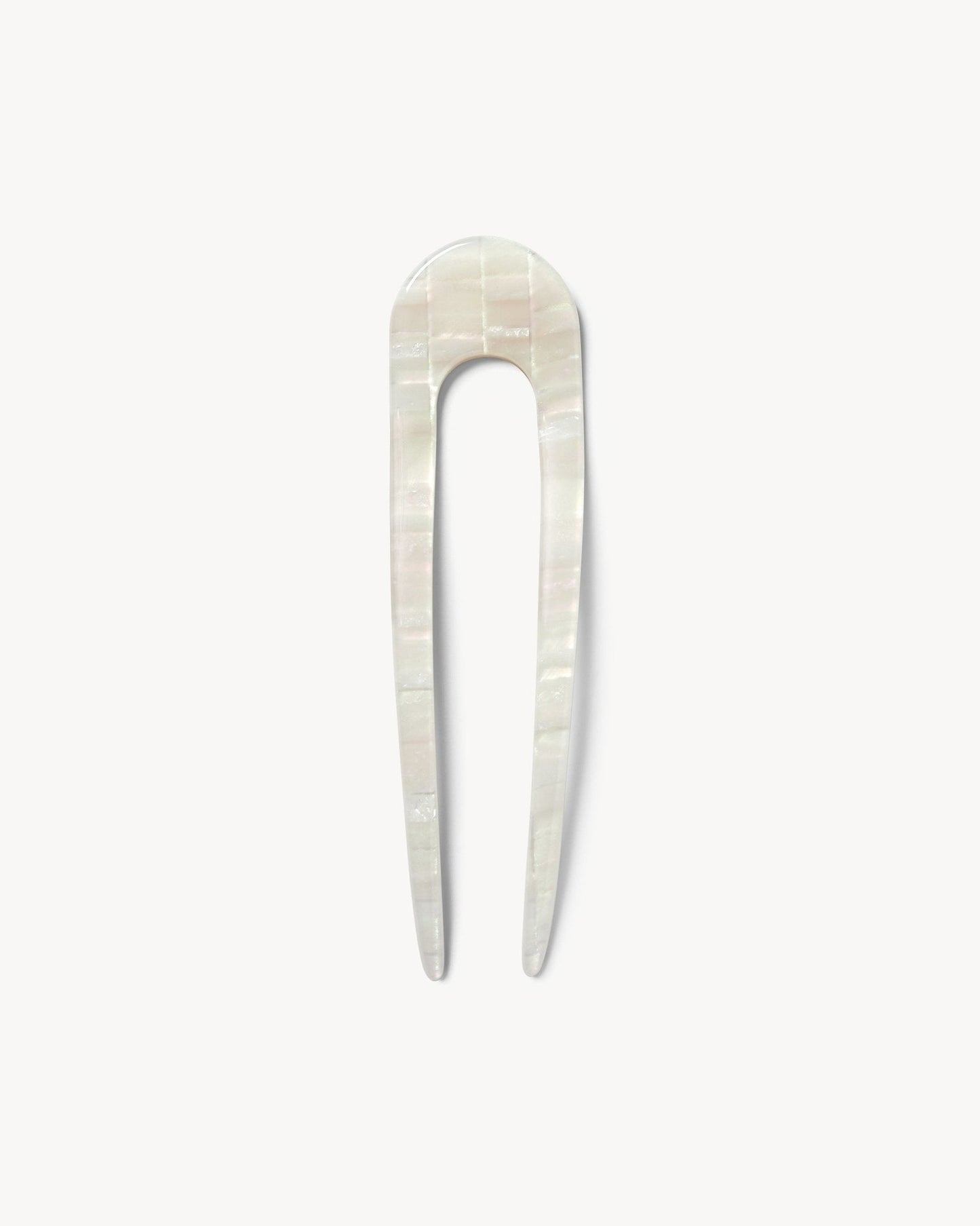Finora French Hair Pin Opalite Checker Product Image 02