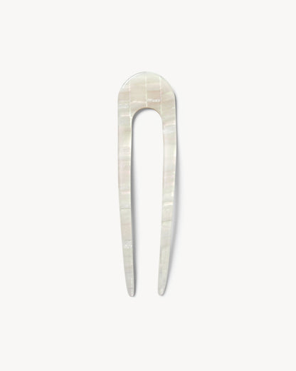 Finora French Hair Pin Opalite Checker Product Image 02