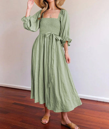 Fira Reversible Cotton Tie Back Dress Product Image 01