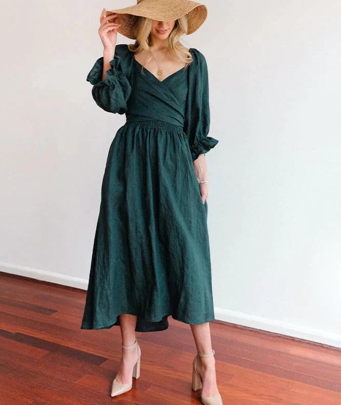 Fira Reversible Cotton Tie Back Dress Product Image 04
