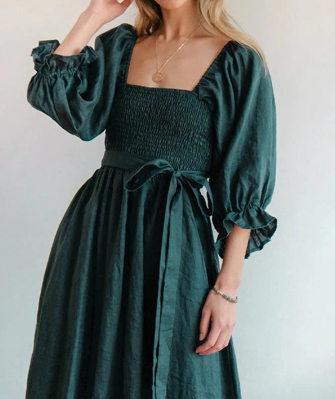 Fira Reversible Cotton Tie Back Dress Product Image 05