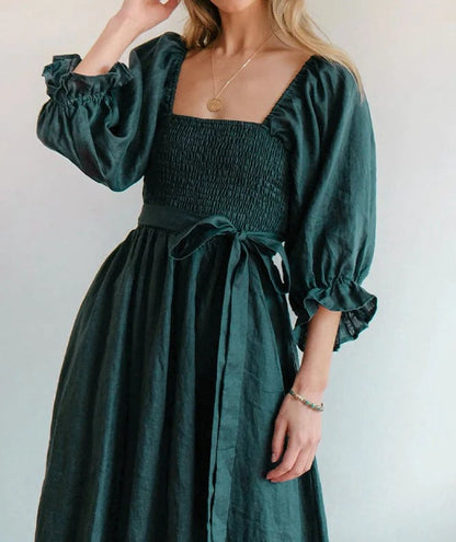 Fira Reversible Cotton Tie Back Dress Product Image 05