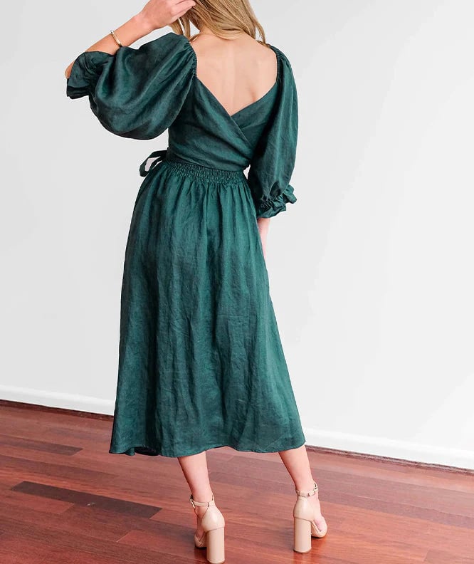 Fira Reversible Cotton Tie Back Dress Product Image 07