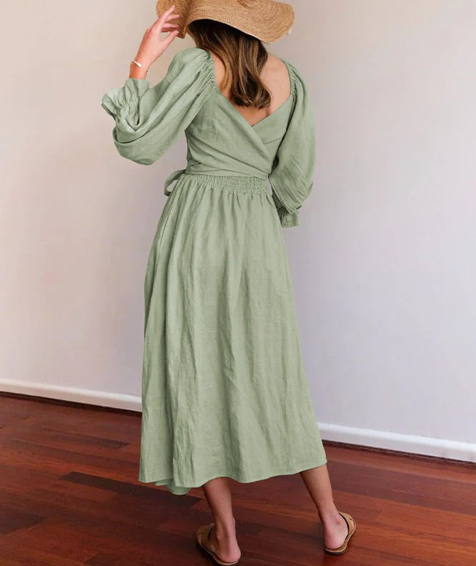 Fira Reversible Cotton Tie Back Dress Product Image 08