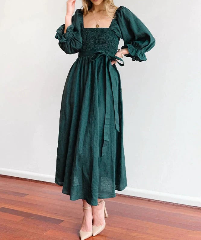 Fira Reversible Cotton Tie Back Dress Product Image 10