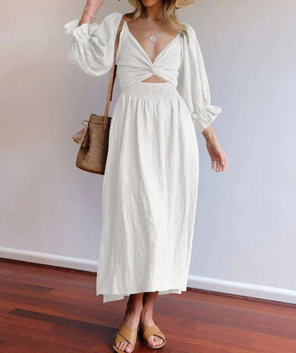 Fira Reversible Cotton Tie Back Dress Product Image 11