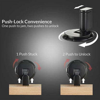 Firmhold Zinc Alloy Press Lock Door Stopper Product Image 06