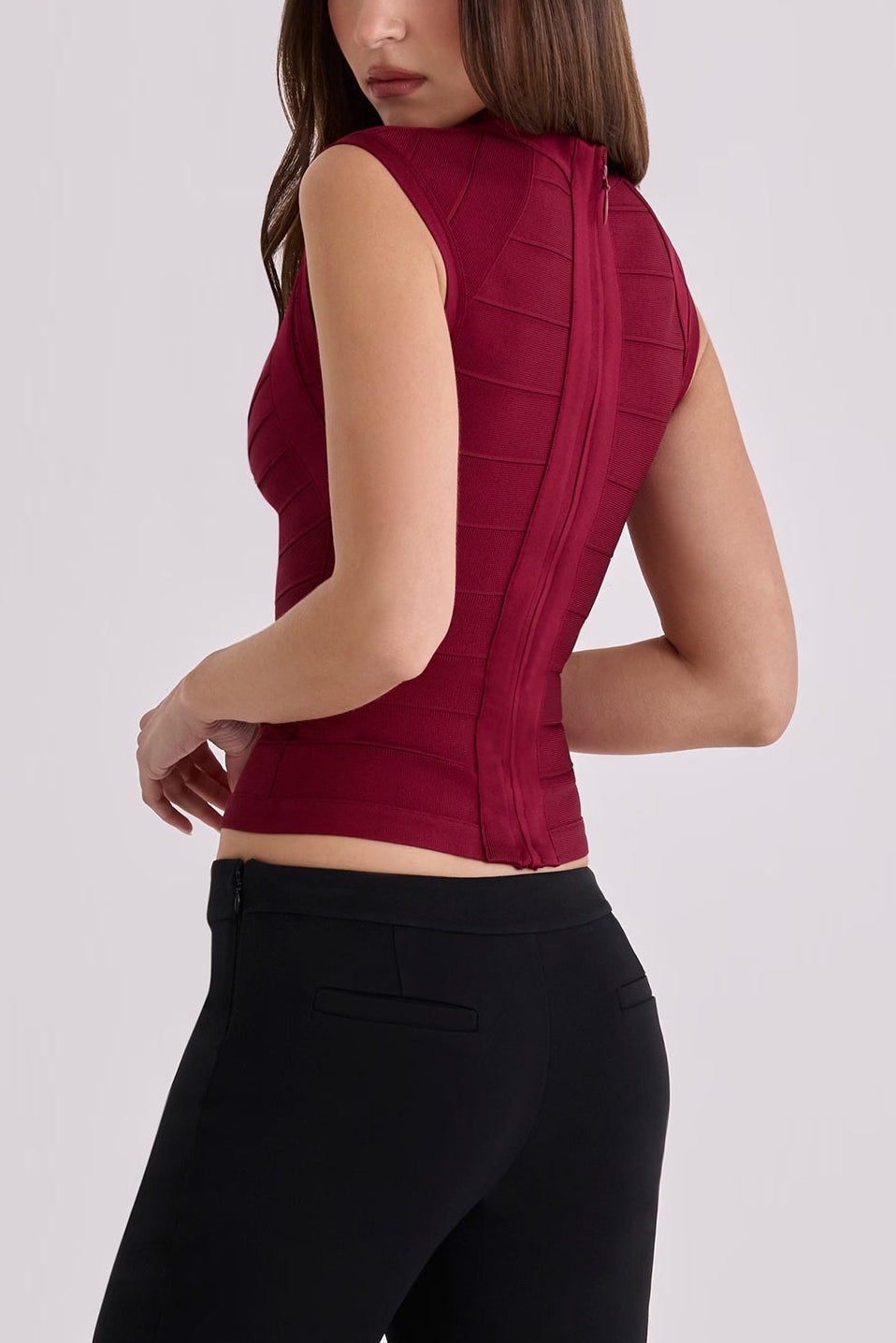 Fitted Bandage Style Crop Top Product Image 03
