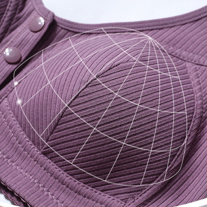 Flexease Front Closure Comfort Bra Wide Straps Product Image 05