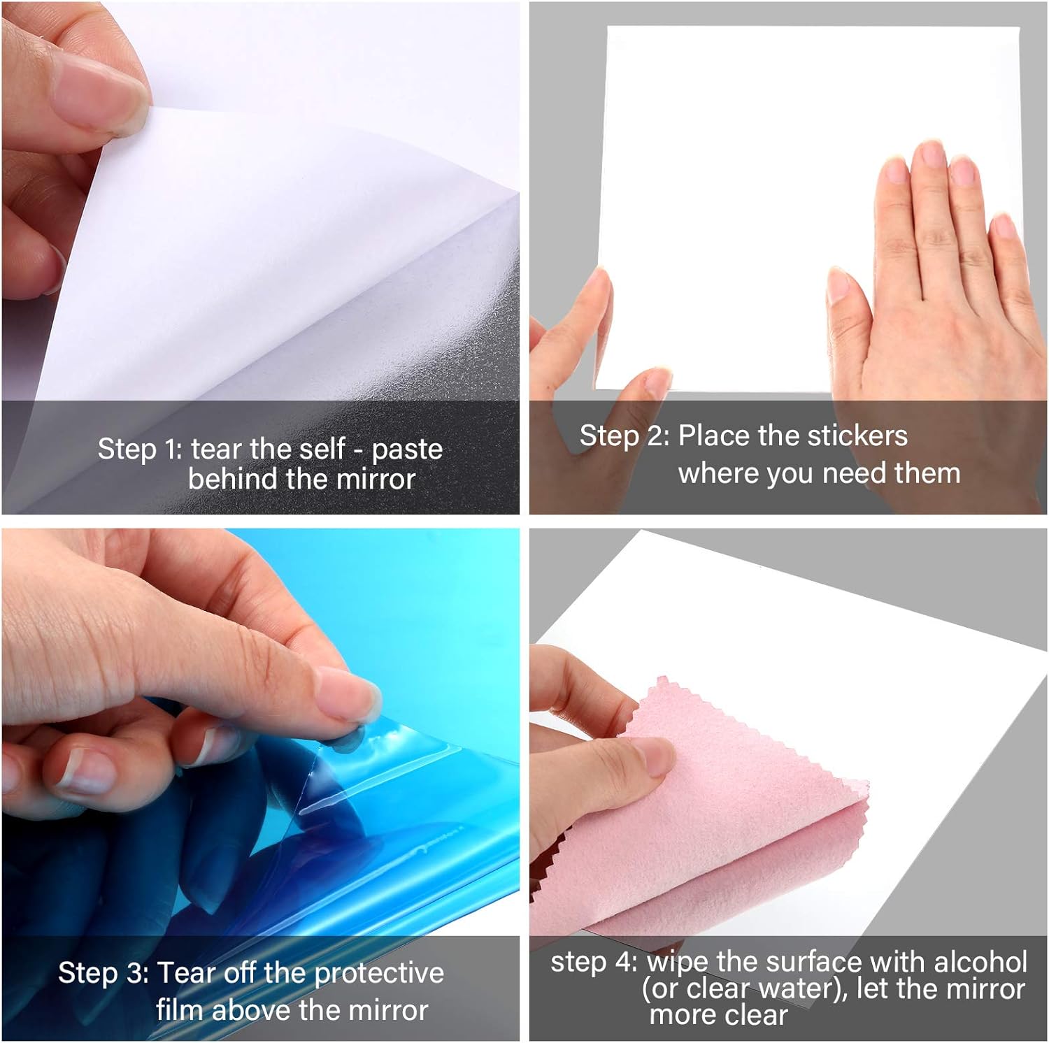 Flexible Pet Adhesive Mirror Sheets Product Image 05