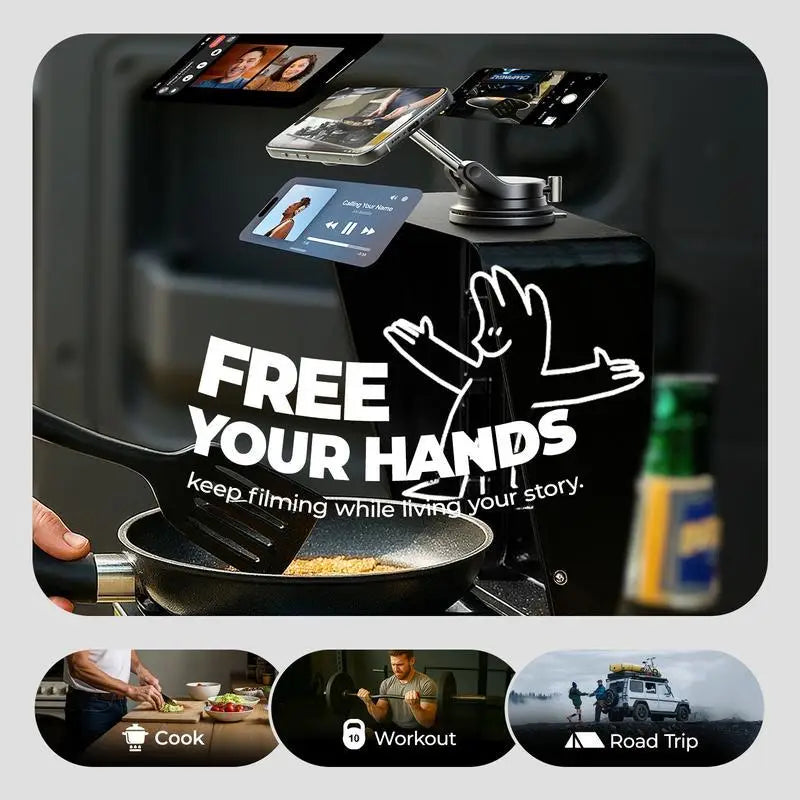 Flexride Magnetic Foldable Car Phone Holder Product Image 07