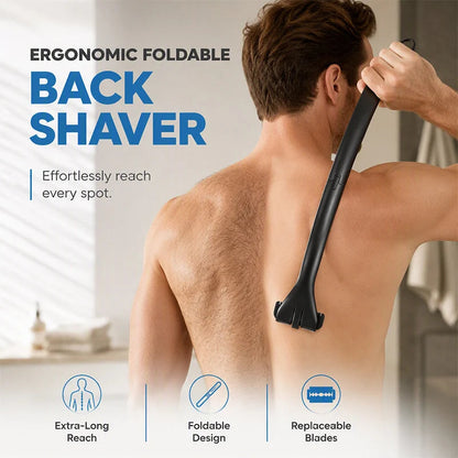 Foldable Back Shaver Long Handle Product Image 02
