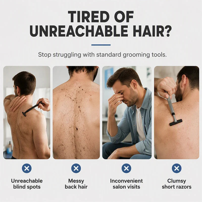 Foldable Back Shaver Long Handle Product Image 03