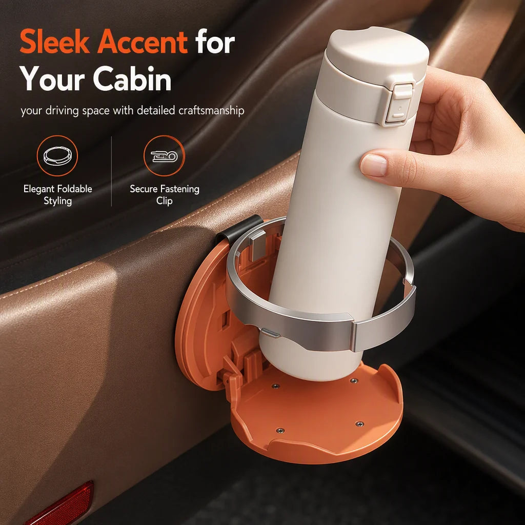 Foldable Car Door Cup Holder Product Image 02