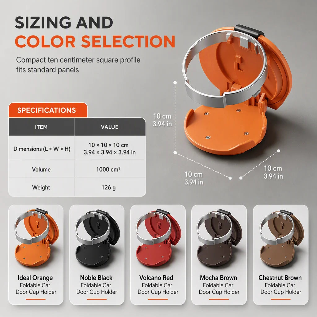 Foldable Car Door Cup Holder Product Image 08