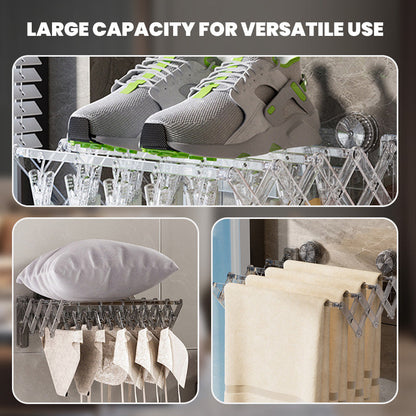 Foldable Four Row 20 Clip Drying Rack Product Image 03