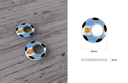 Football Spinner Keychain Bottle Opener Product Image 03