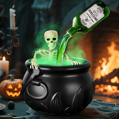 Frightbrew Cauldron Skull Halloween Decor Product Image 02