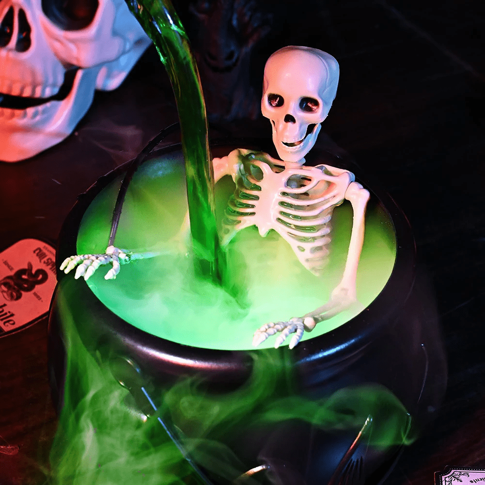 Frightbrew Cauldron Skull Halloween Decor Product Image 04