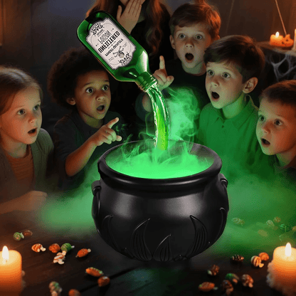 Frightbrew Cauldron Skull Halloween Decor Product Image 05