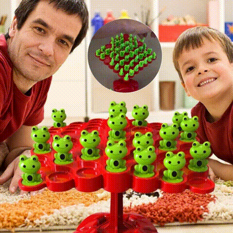 Frog Balance Skill Game Family Stacking Toy Product Image 01