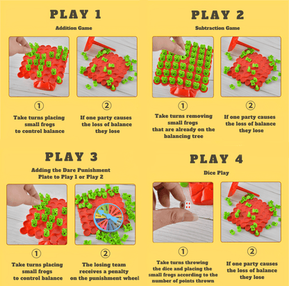 Frog Balance Skill Game Family Stacking Toy Product Image 06