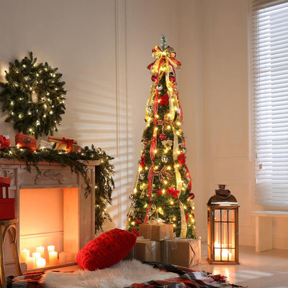 Frostglow Pre Lit Folding Christmas Tree Product Image 05