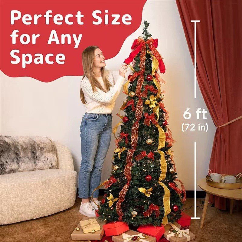 Frostglow Pre Lit Folding Christmas Tree Product Image 12