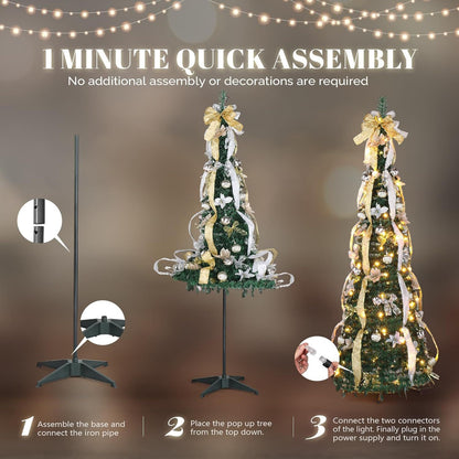 Frostglow Pre Lit Folding Christmas Tree Product Image 15