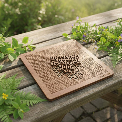 Geometric Calm Wooden Puzzle Product Image 01