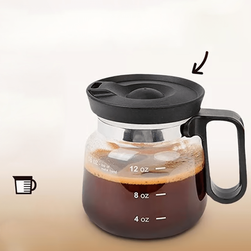 Grove 16 Oz Glass Coffee Mug Silicone Lid Product Image 03