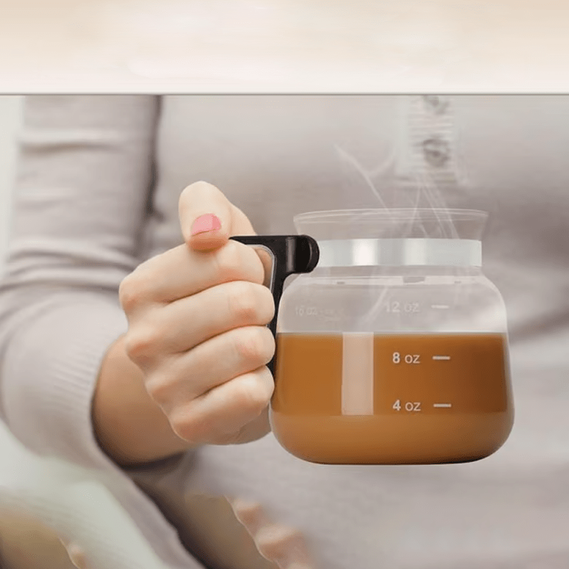 Grove 16 Oz Glass Coffee Mug Silicone Lid Product Image 05