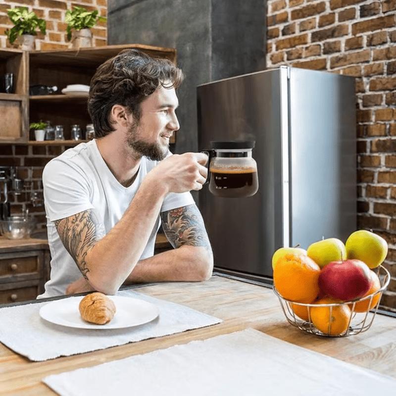 Grove 16 Oz Glass Coffee Mug Silicone Lid Product Image 08