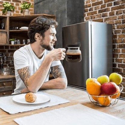 Grove 16 Oz Glass Coffee Mug Silicone Lid Product Image 08