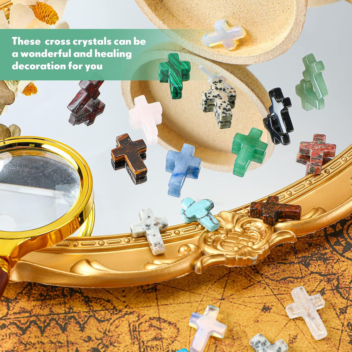 Handmade Natural Stone Prayer Cross Product Image 03