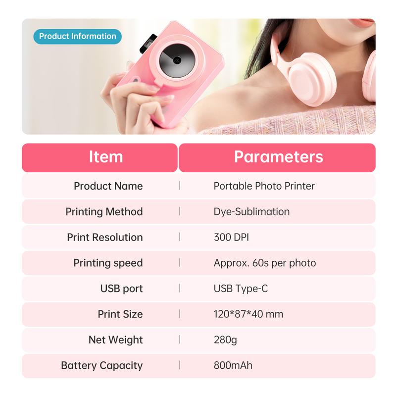 Handy Wireless Instant Print Camera 2X3 Product Image 08