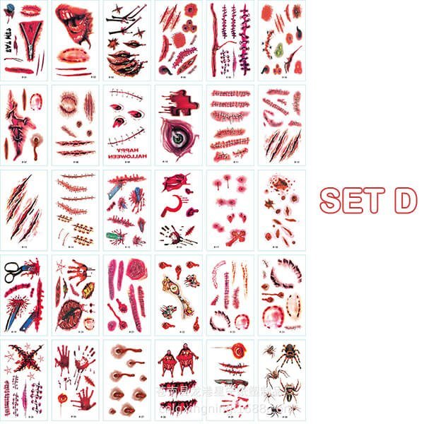 Hauntglow Temporary Body Art Tattoos Product Image 16