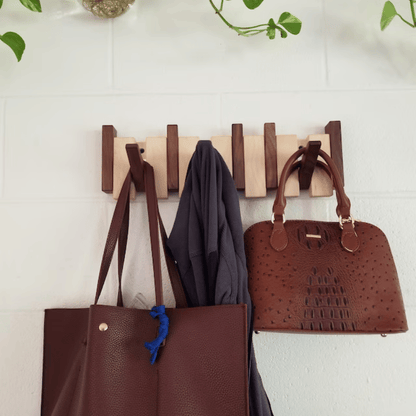 Havenrail Wooden Wall Coat Rack Fold Away Hooks Product Image 01